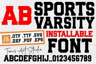 Sports Varsity Font Ideas for Bold Team Designs