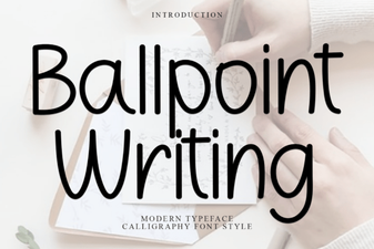 Ballpoint Writing Font: Realistic Pen Style for Creative Projects