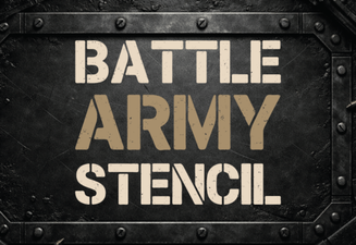 Bold Battle Army Stencil Font Ideas for Your Design Projects