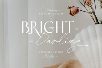 Bright Darling Duo Font for Playful, Modern Typography