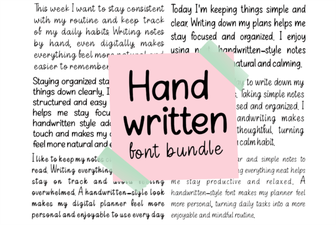 Handwritten Font Bundle Ideas for Creative Projects