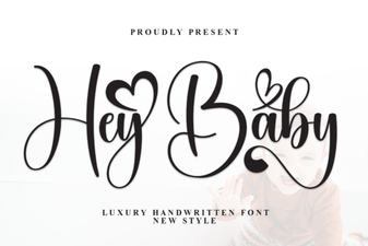 Hey Baby Font: Playful Typeface for Fun Design Projects