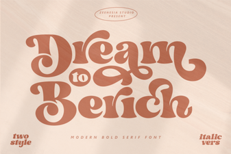 Dream to Berich Font: Handwritten Typeface for Designs